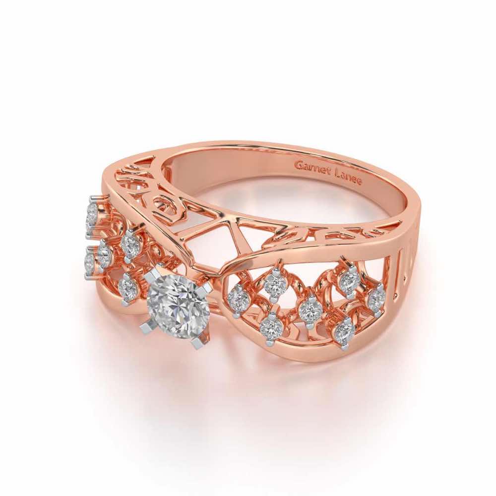 Danisha Solitaire Ring - Rose Gold - Image 2