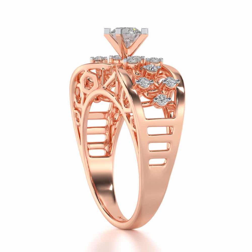 Danisha Solitaire Ring - Rose Gold - Image 3