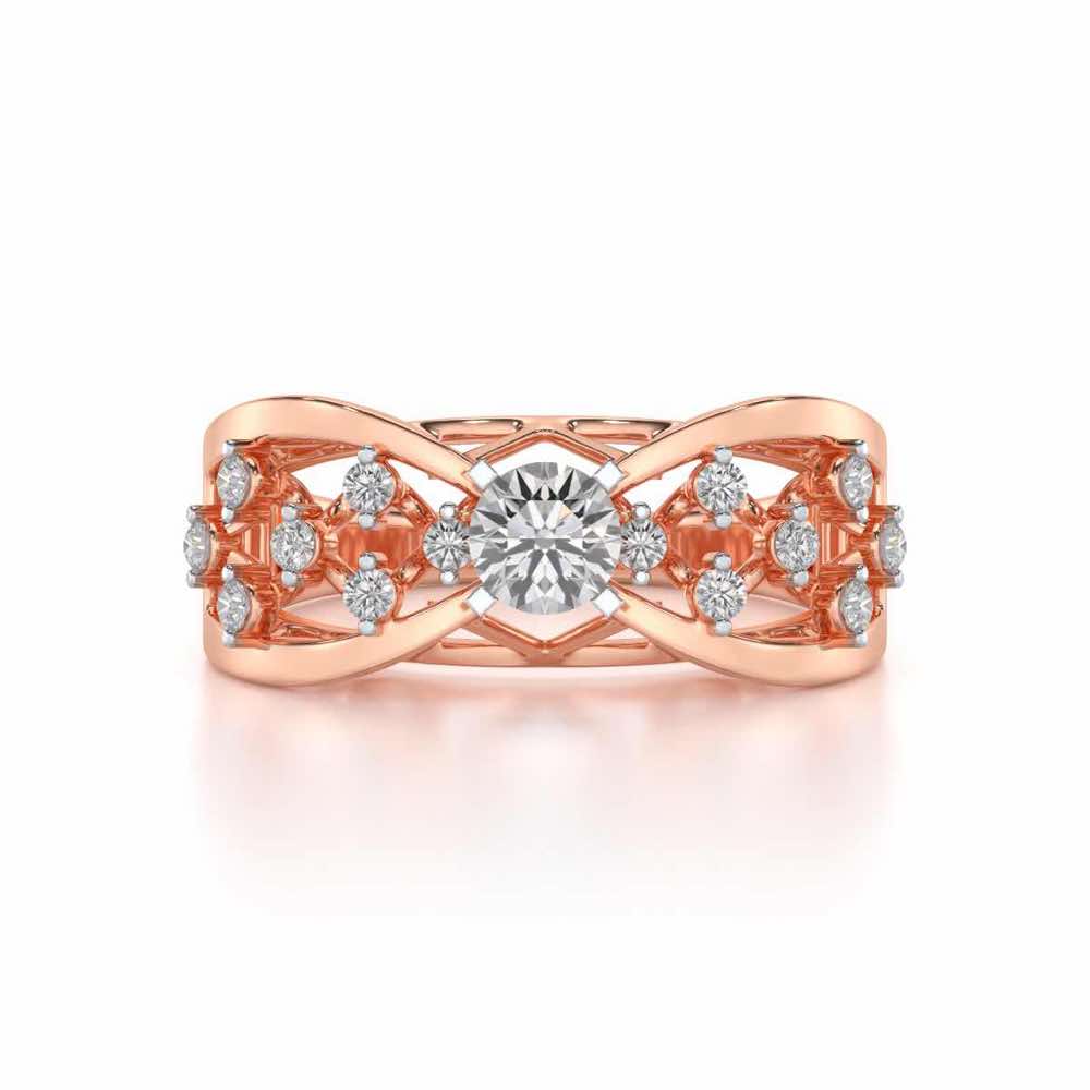 Danisha Solitaire Ring - Rose Gold - Image 4