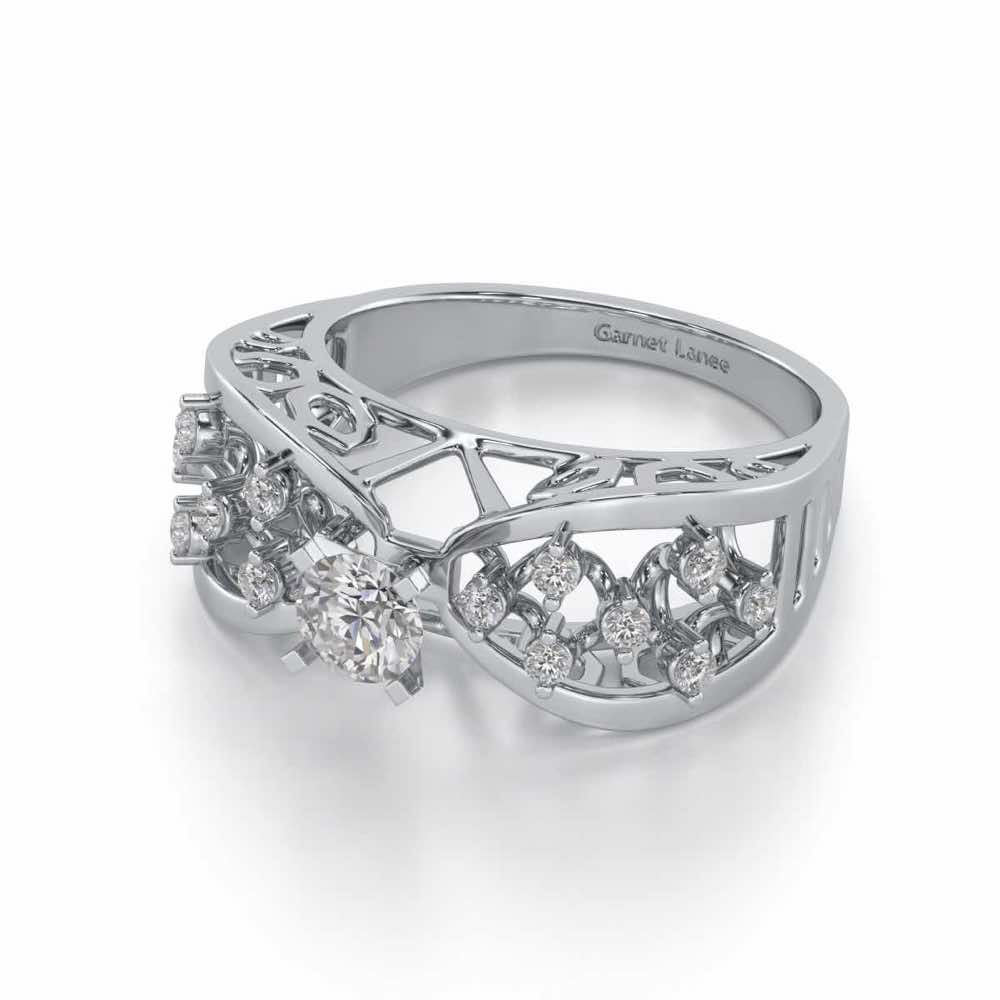 Danisha Solitaire Ring - White Gold - Image 2