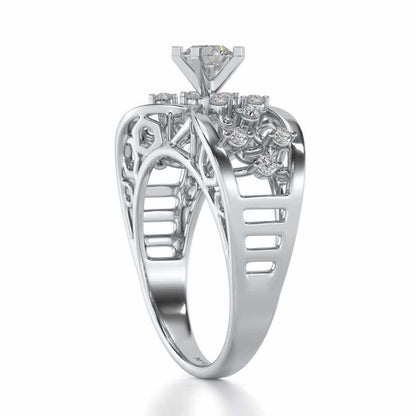 Danisha Solitaire Ring - White Gold - Image 3