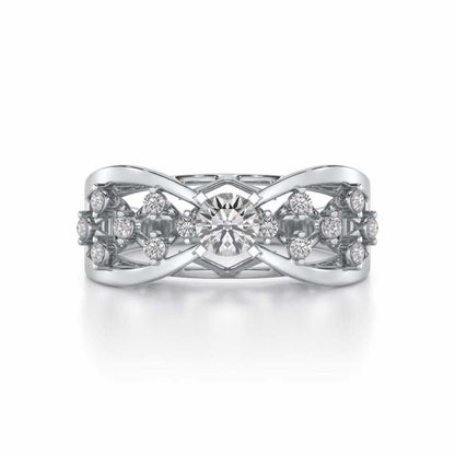 Danisha Solitaire Ring - White Gold - Image 4