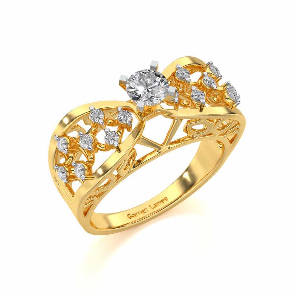 Danisha Solitaire Ring - Yellow Gold - Image 1