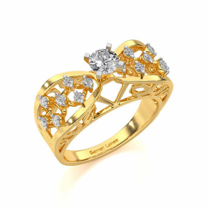 Danisha Solitaire Ring - Yellow Gold - Image 1