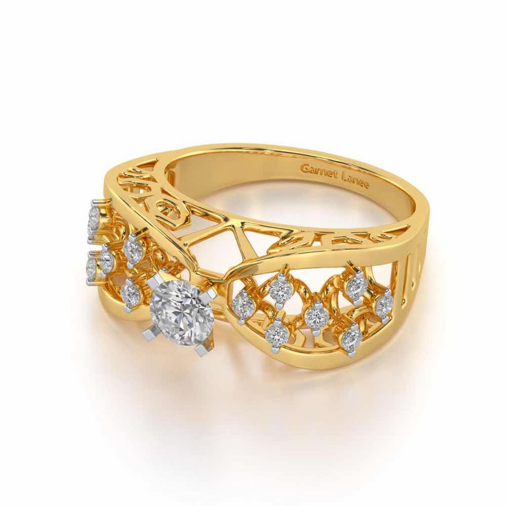 Danisha Solitaire Ring - Yellow Gold - Image 2