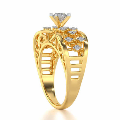 Danisha Solitaire Ring - Yellow Gold - Image 3