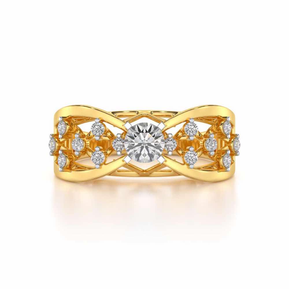 Danisha Solitaire Ring - Yellow Gold - Image 4
