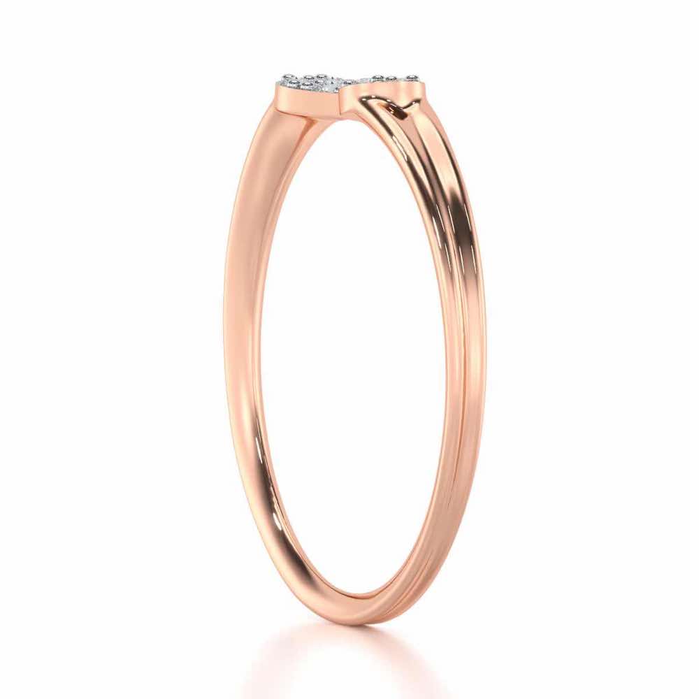 Dapper Glow Silver Ring - Rose Gold - Image 3