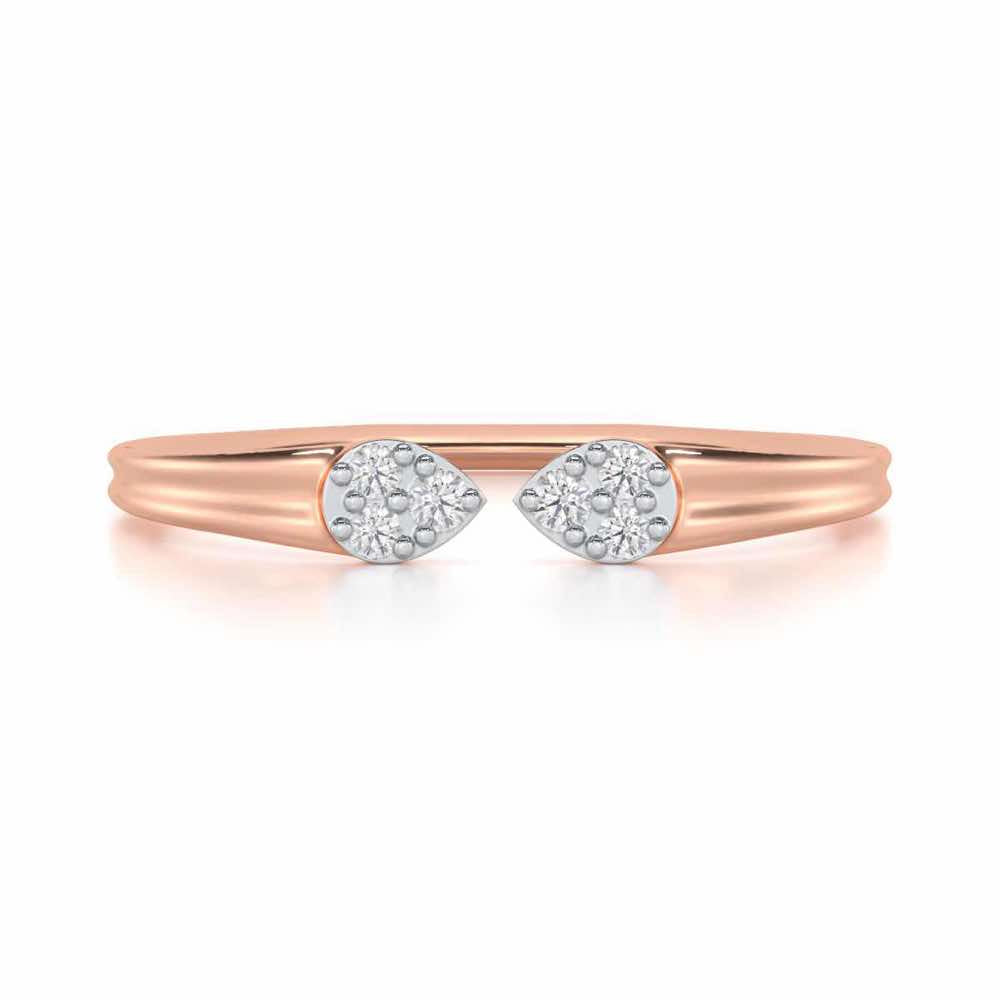 Dapper Glow Silver Ring - Rose Gold - Image 4