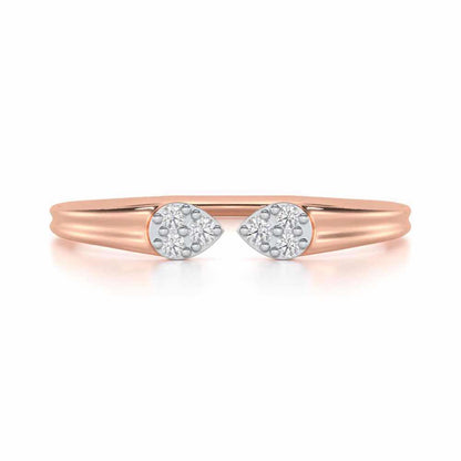 Dapper Glow Silver Ring - Rose Gold - Image 4