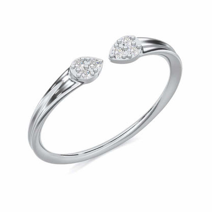 Dapper Glow Silver Ring - White Gold - Image 1