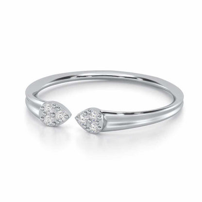 Dapper Glow Silver Ring - White Gold - Image 2