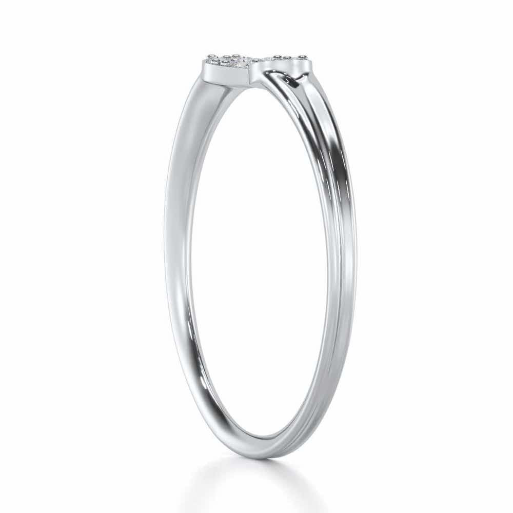 Dapper Glow Silver Ring - White Gold - Image 3