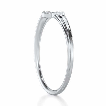 Dapper Glow Silver Ring - White Gold - Image 3