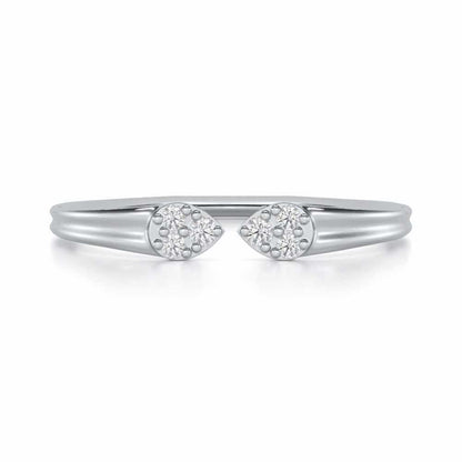 Dapper Glow Silver Ring - White Gold - Image 4