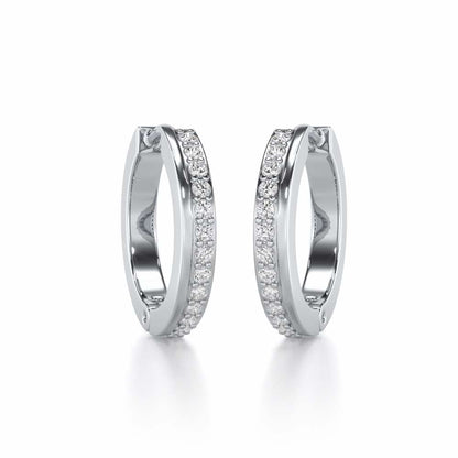 Simplicity Silver Bali Earrings - White Gold - Image 1
