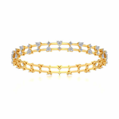 Dara Silver Bangles - Yellow Gold - Image 5
