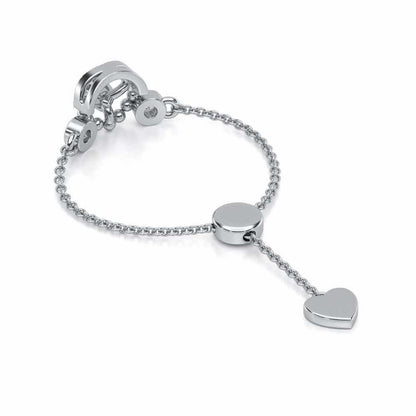 Daraksha Adjustable Silver Ring - White Gold - Image 4