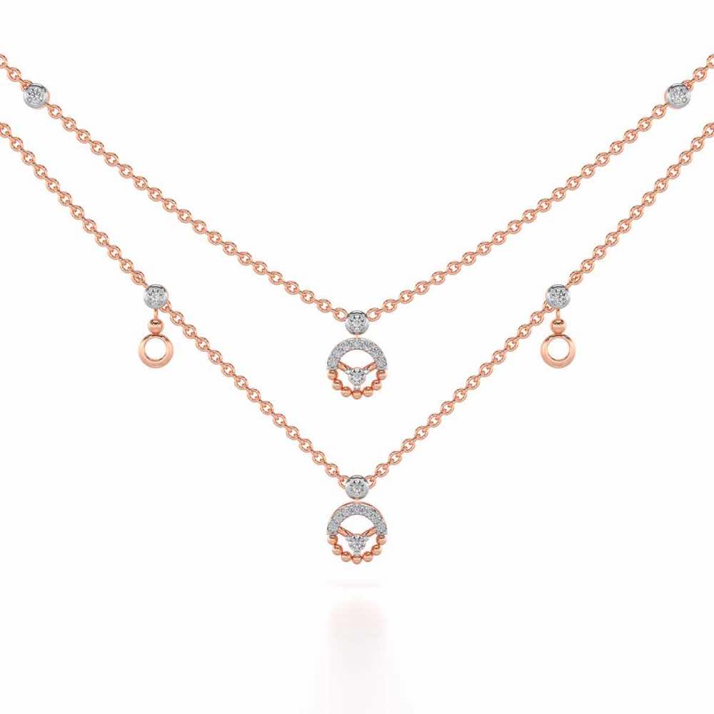 Daraksha Silver Necklace - Rose Gold - Image 1