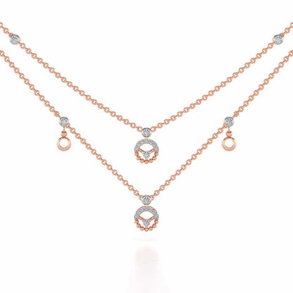 Daraksha Silver Necklace - Rose Gold - Image 1