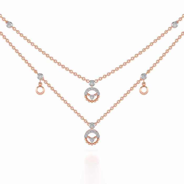 Daraksha Silver Necklace - Rose Gold - Image 1