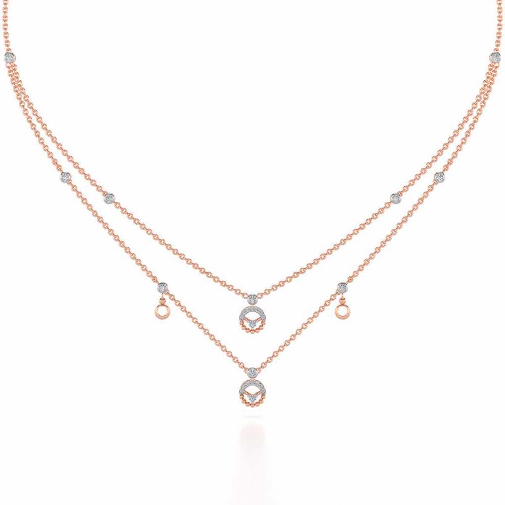 Daraksha Silver Necklace - Rose Gold - Image 2