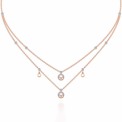Daraksha Silver Necklace - Rose Gold - Image 2
