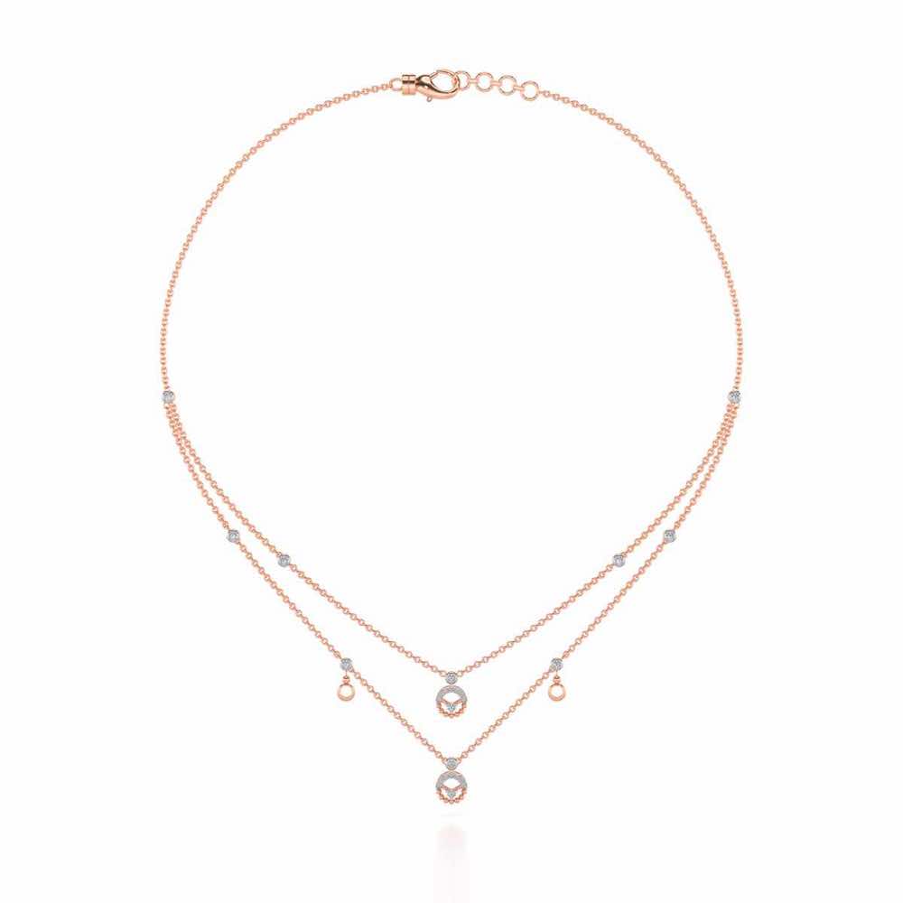 Daraksha Silver Necklace - Rose Gold - Image 3