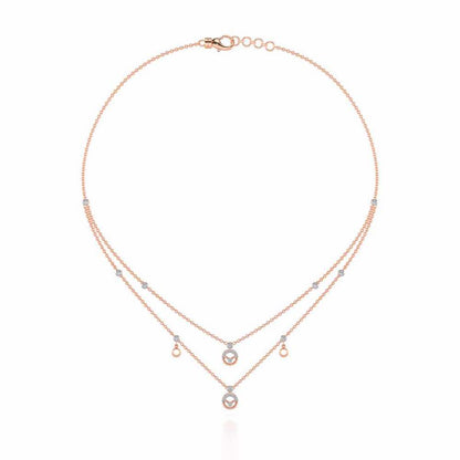 Daraksha Silver Necklace - Rose Gold - Image 3