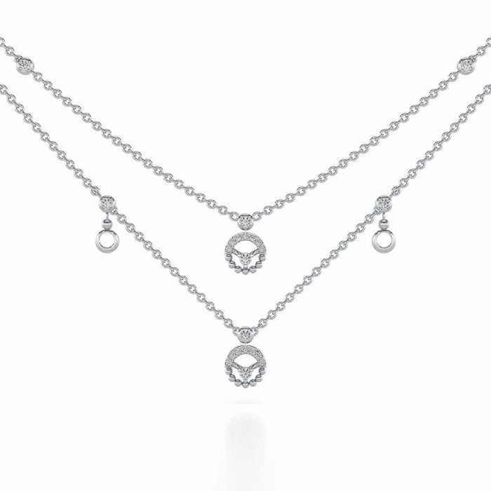 Daraksha Silver Necklace - White Gold - Image 1