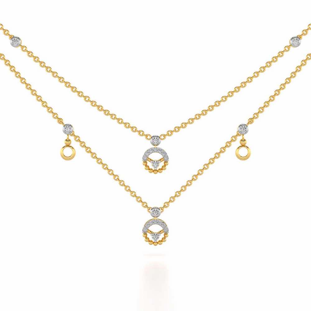 Daraksha Silver Necklace - Yellow Gold - Image 1