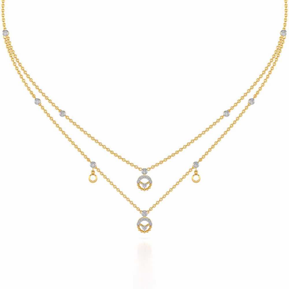 Daraksha Silver Necklace - Yellow Gold - Image 2