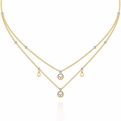 Daraksha Silver Necklace - Yellow Gold - Image 2