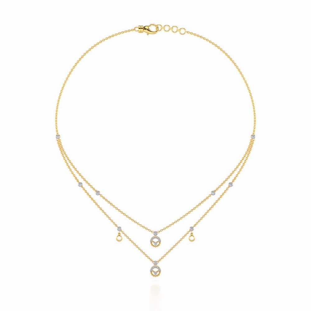 Daraksha Silver Necklace - Yellow Gold - Image 3