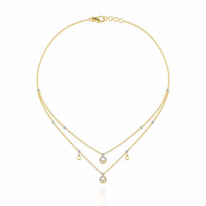 Daraksha Silver Necklace - Yellow Gold - Image 3