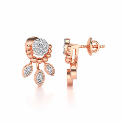 Darpanika Silver Earrings - Rose Gold - Image 3