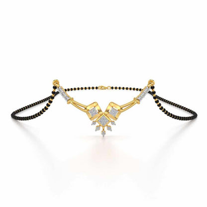 Darsani Silver Mangalsutra - Yellow Gold - Image 1