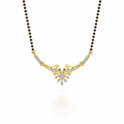 Darsani Silver Mangalsutra - Yellow Gold - Image 3