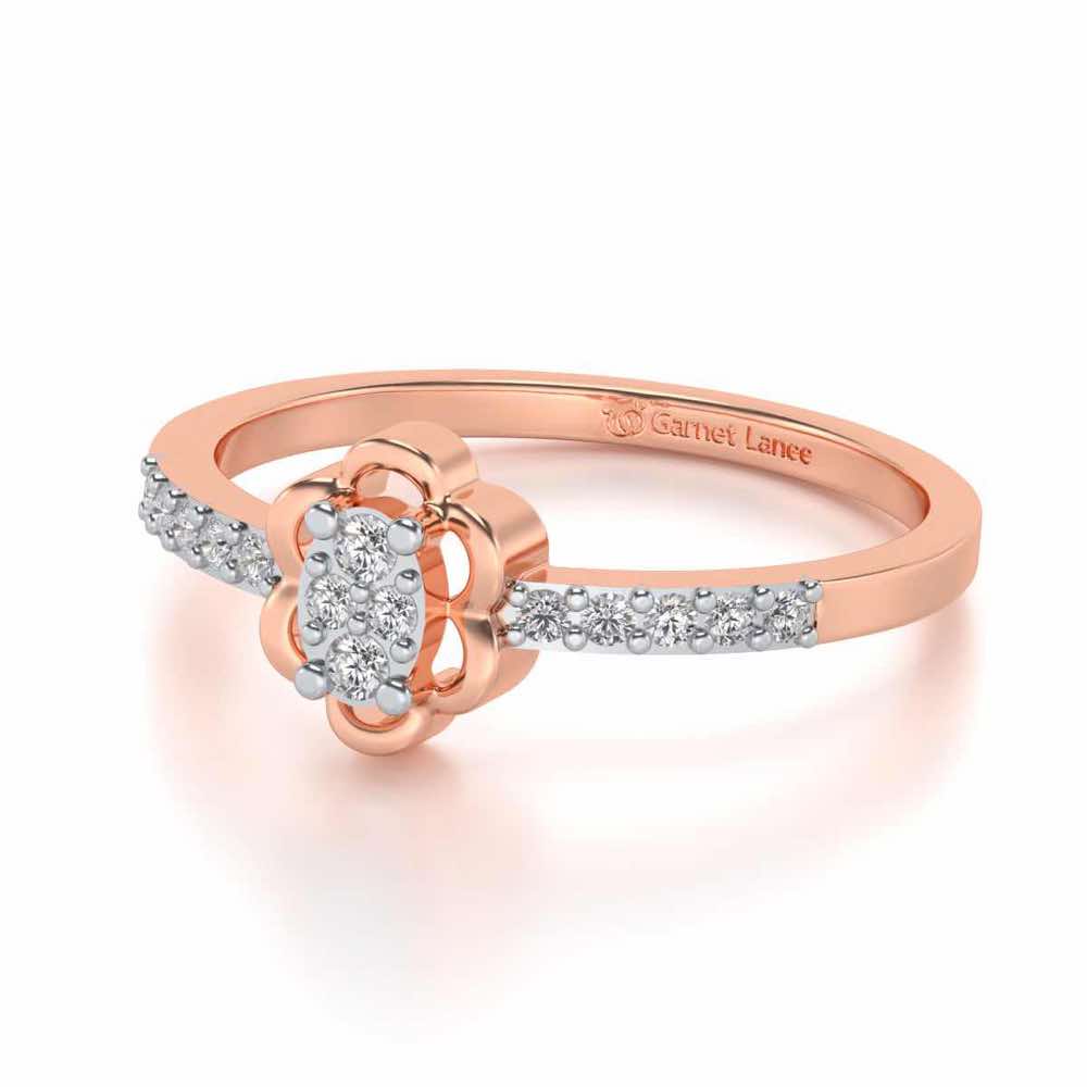 Dashita Silver Ring - Rose Gold - Image 2