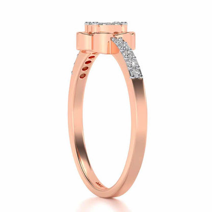 Dashita Silver Ring - Rose Gold - Image 3