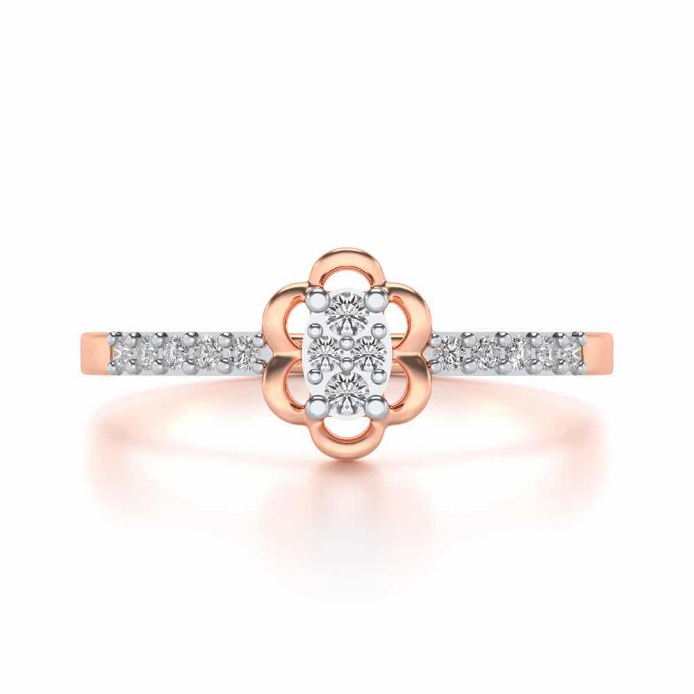 Dashita Silver Ring - Rose Gold - Image 4