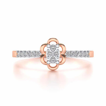 Dashita Silver Ring - Rose Gold - Image 4