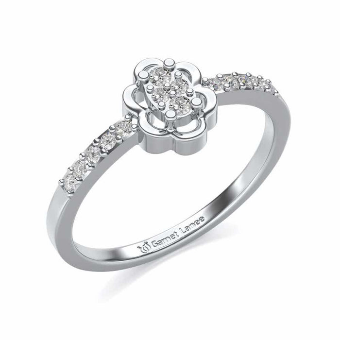 Dashita Silver Ring - White Gold - Image 1