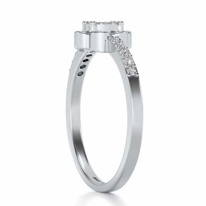 Dashita Silver Ring - White Gold - Image 3