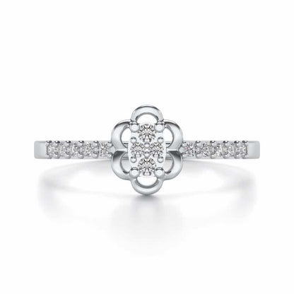 Dashita Silver Ring - White Gold - Image 4