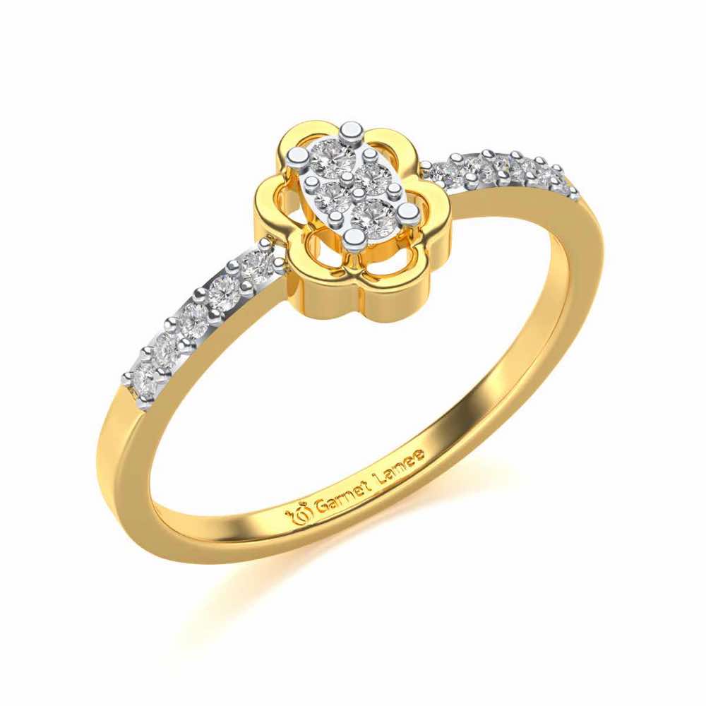 Dashita Silver Ring - Yellow Gold - Image 1