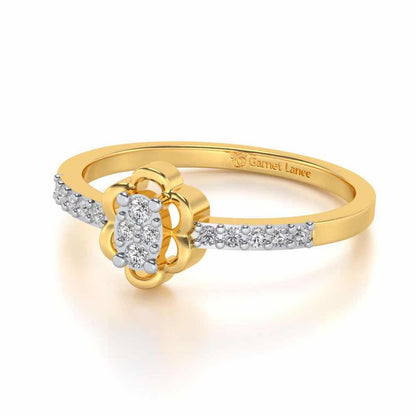 Dashita Silver Ring - Yellow Gold - Image 2