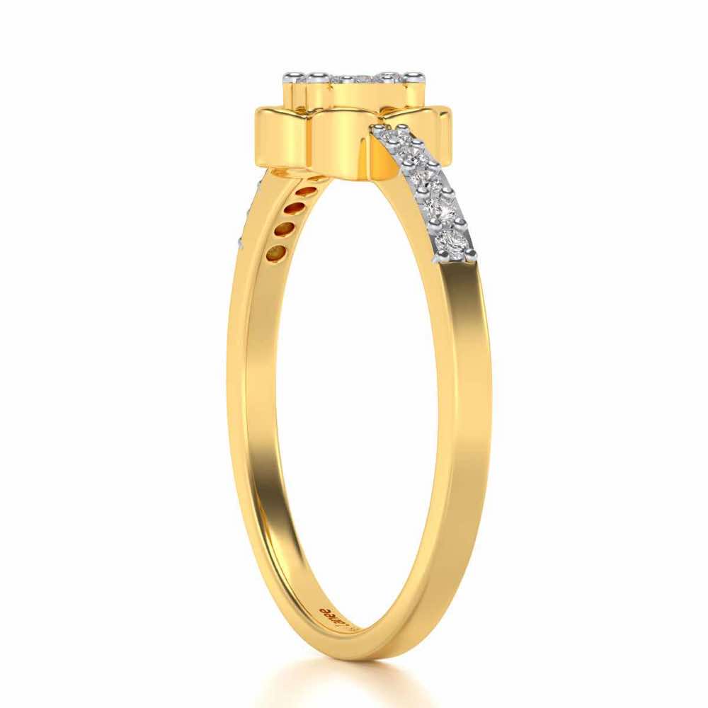 Dashita Silver Ring - Yellow Gold - Image 3