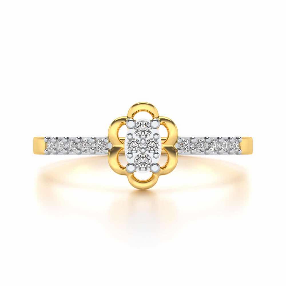 Dashita Silver Ring - Yellow Gold - Image 4