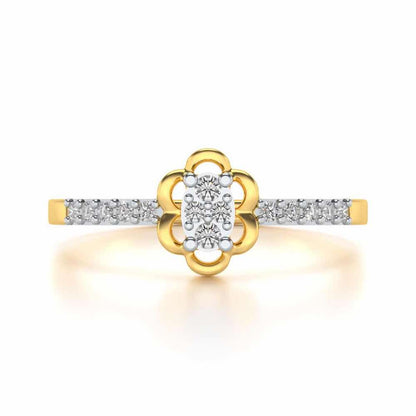 Dashita Silver Ring - Yellow Gold - Image 4